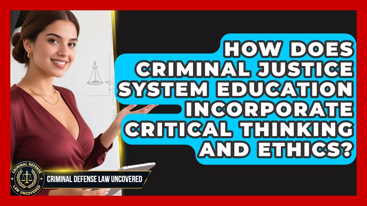 How Does Criminal Justice System Education Incorporate Critical Thinking and Ethics?
