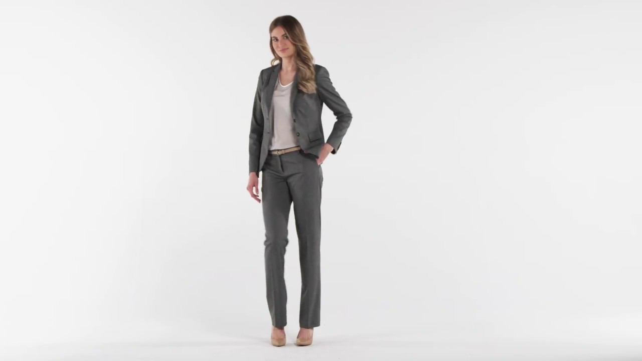 Everyday Stretch two-tone straight leg pant / Pantalon raffin&eacute; extensible deux tons &agrave; jambe droite