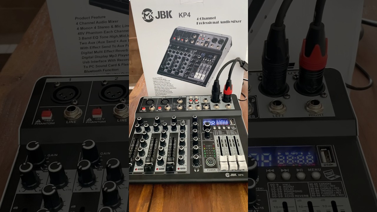 Mixer KP4 Profesional 4 Channel Audio #mixer #mixeraudio #kp4