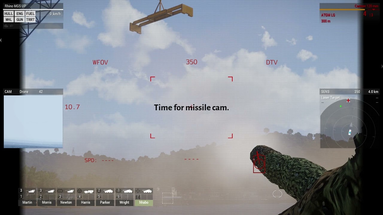 Testing remote designator with ATGM and laser-guided artillery - ARMA 3