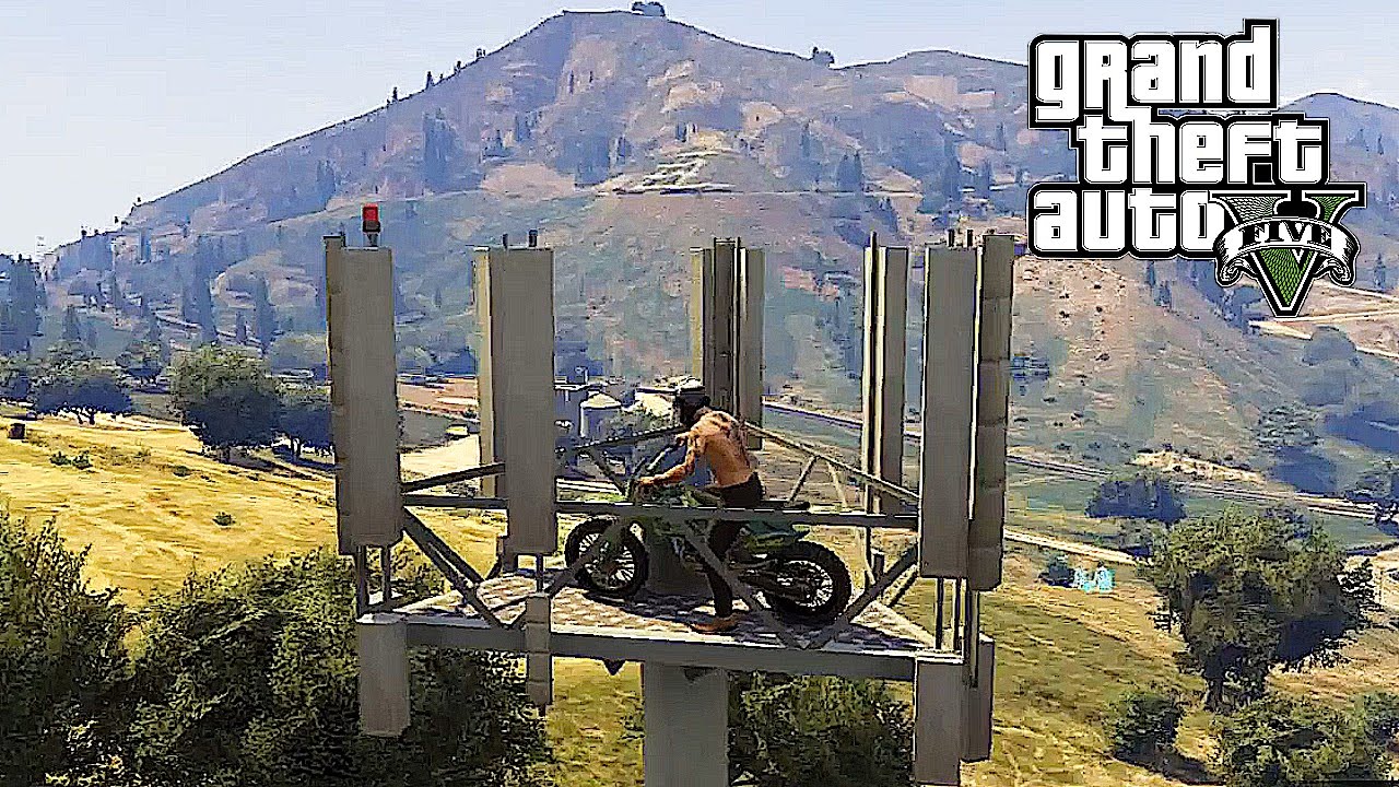GTA 5 - Moto Hard precision stunt !