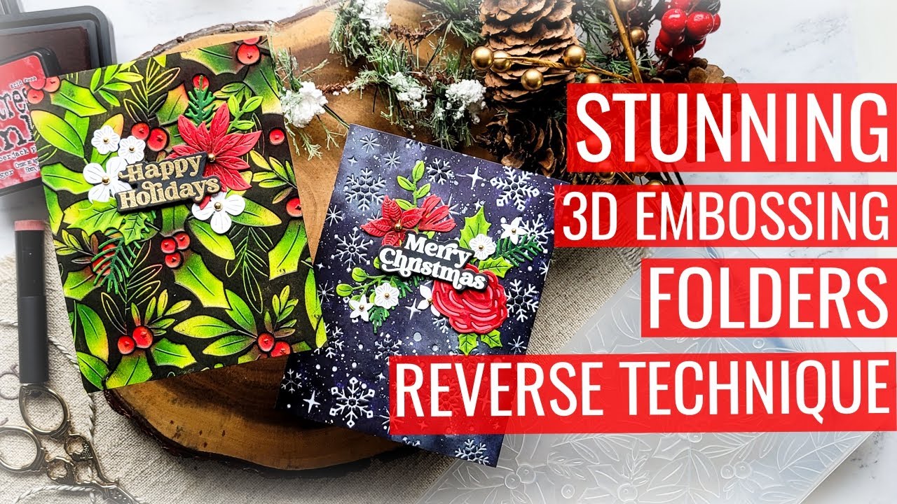 Stunning 3D Embossing Folder Reverse Technique, Beginner Friendly: Mystery Boxes & Classes Update