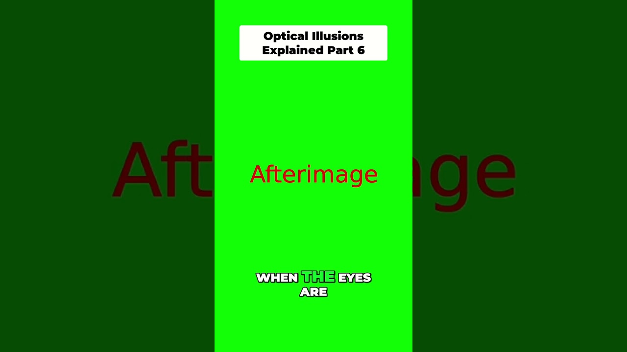 👀 Watch the Magic of Afterimages! 🎨