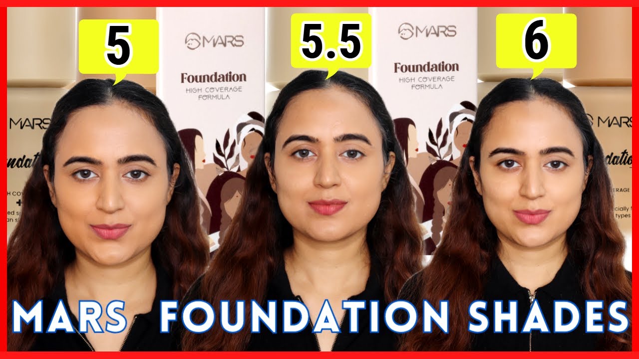 MARS High Coverage Foundation Shades Swatches & Review | Waysheblushes