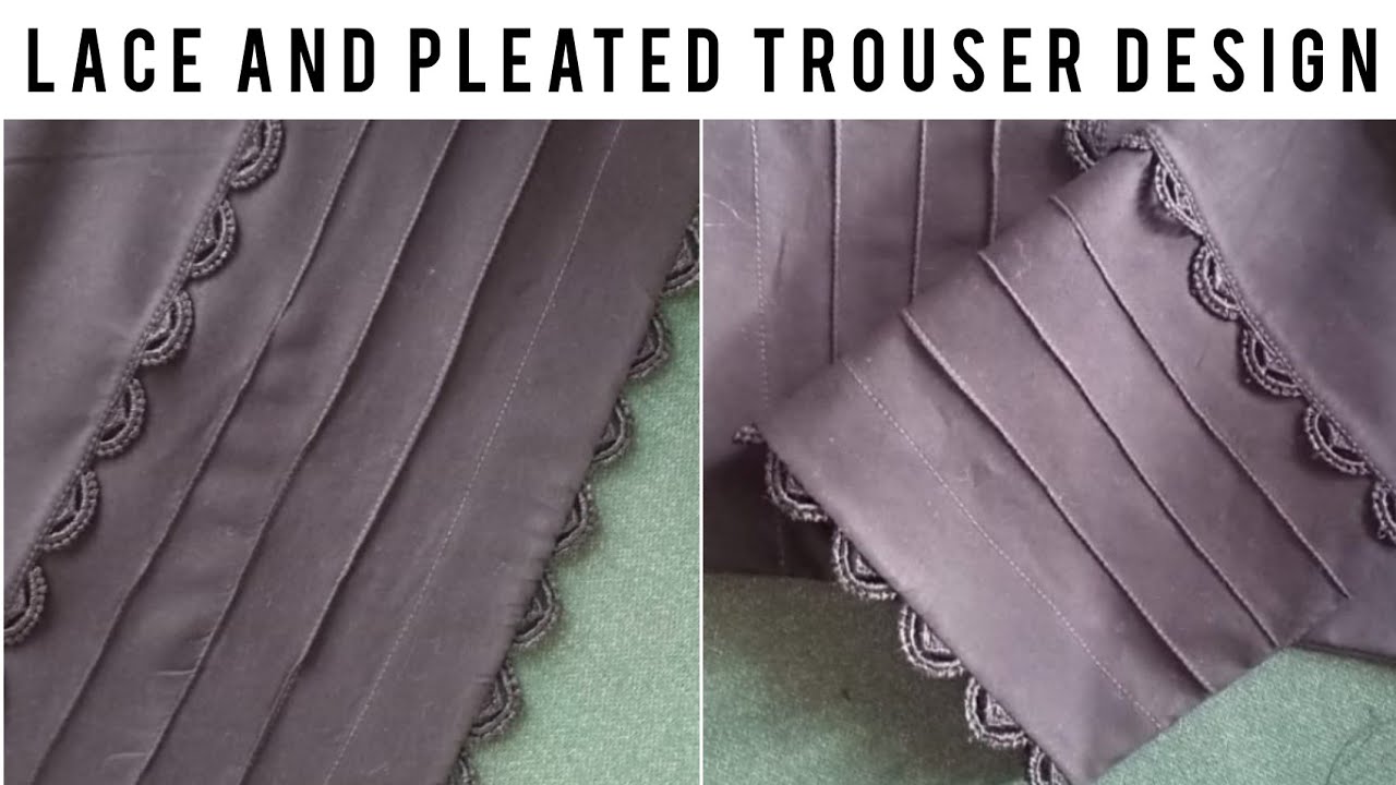 latest lace trouser/capri design | trouser lace design 2022 | stylish trouser design with lace