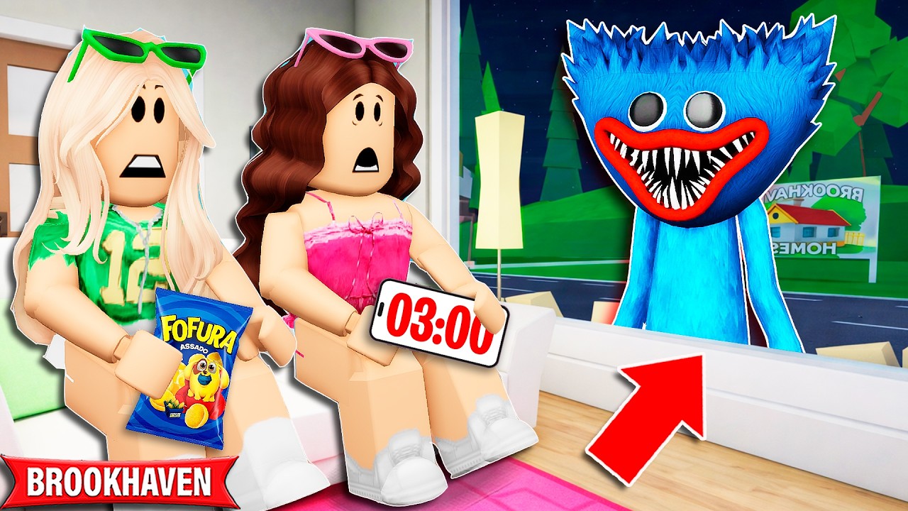 O POPPY PLAYTIME APARECEU NA MINHA CASA ÀS 3 HORAS DA MANHÃ | Historinhas Brookhaven Rp Bibi e Lud