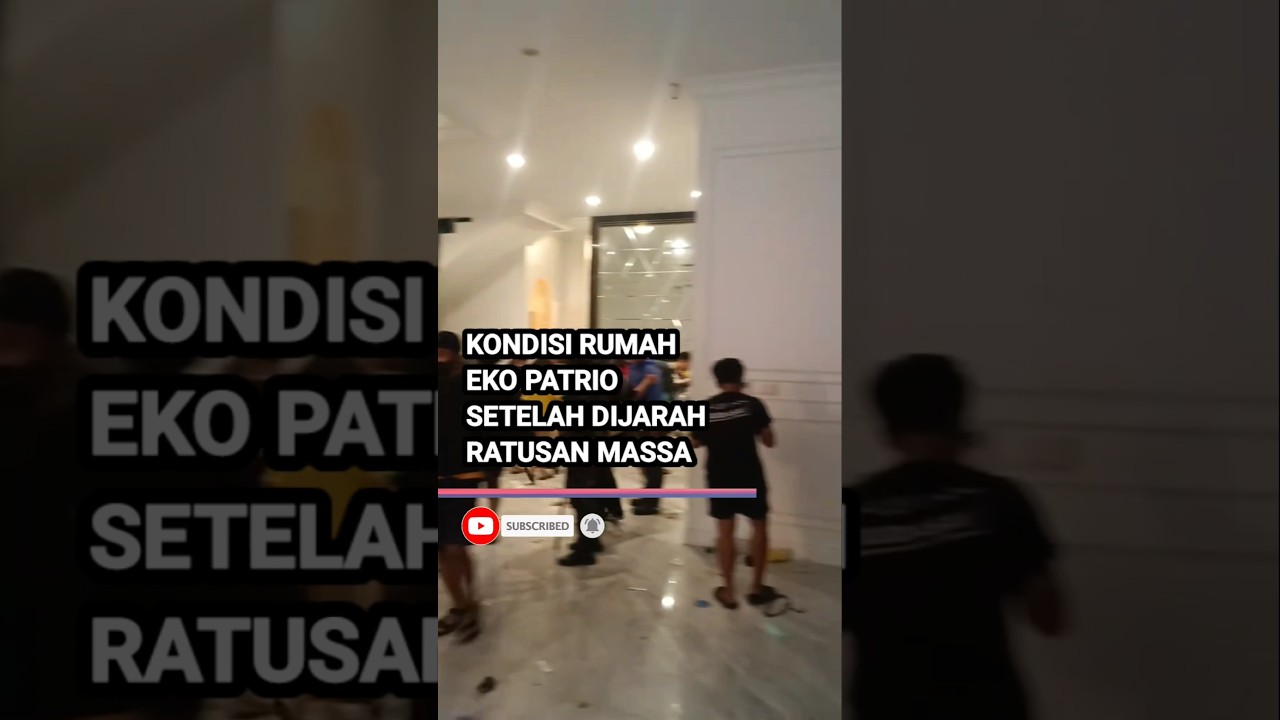 rumah eko patrio dijarah massa