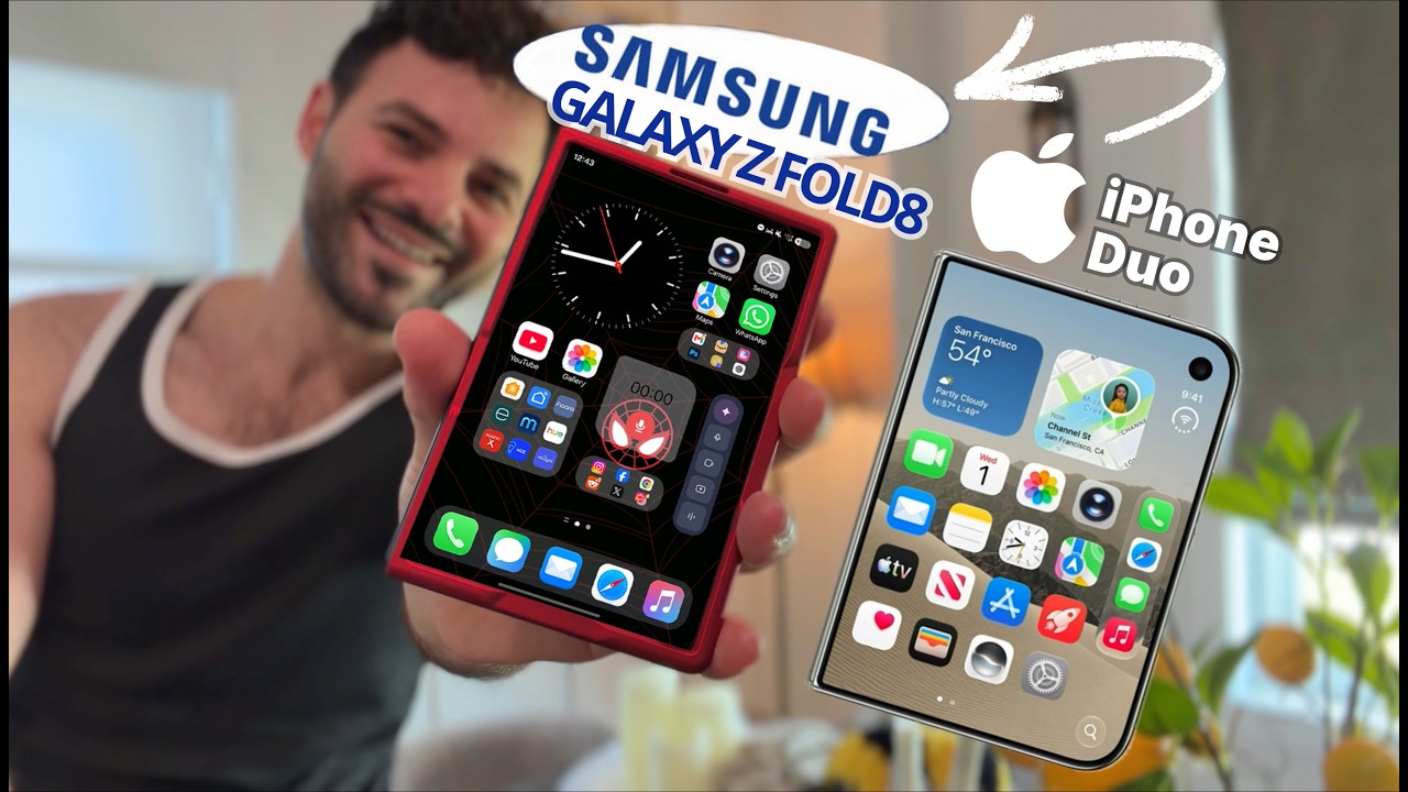 New iPhone Duo vs Galaxy Z Fold8 | Great Features but Which One Wins? #samsung #apple #iphoneduo