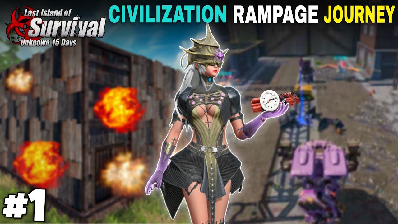 CIVILIZATION RAMPAGE JOURNEY | LAST ISLAND OF SURVIVAL GAMEPLAY #1