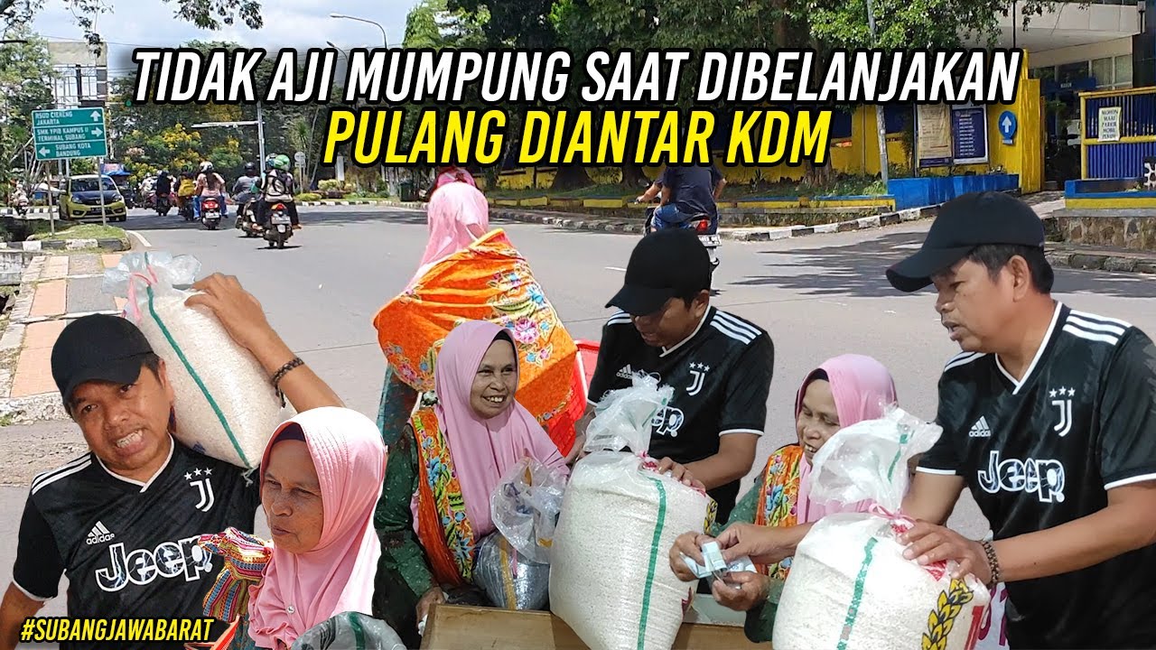 TUKANG PEUYEUM KETAN CIRULUK - TAK AJI MUMPUNG SAAT DIBELANJAKAN DAN DIANTAR PULANG KDM