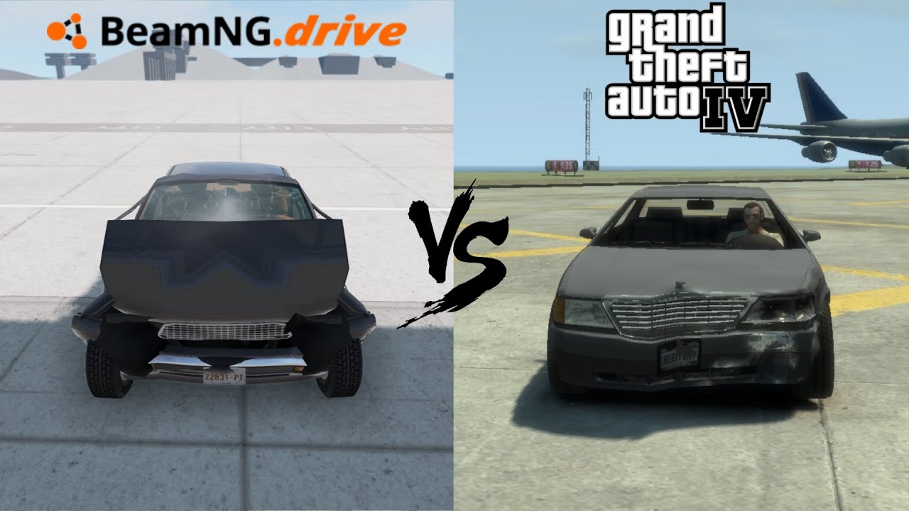 Crash physics gta 4 vs beamng drive