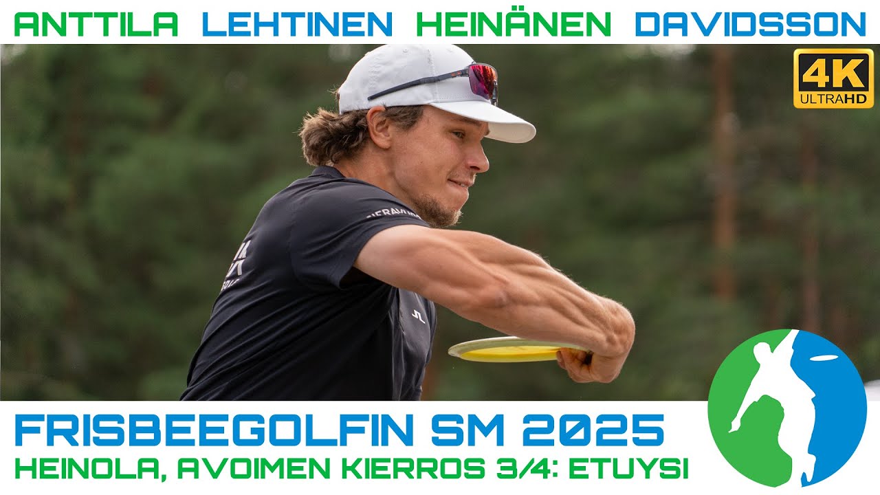 Frisbeegolf SM 2025 K3E9 | Niklas Anttila, Joona Heinänen, Daniel Davidsson, Lauri Lehtinen