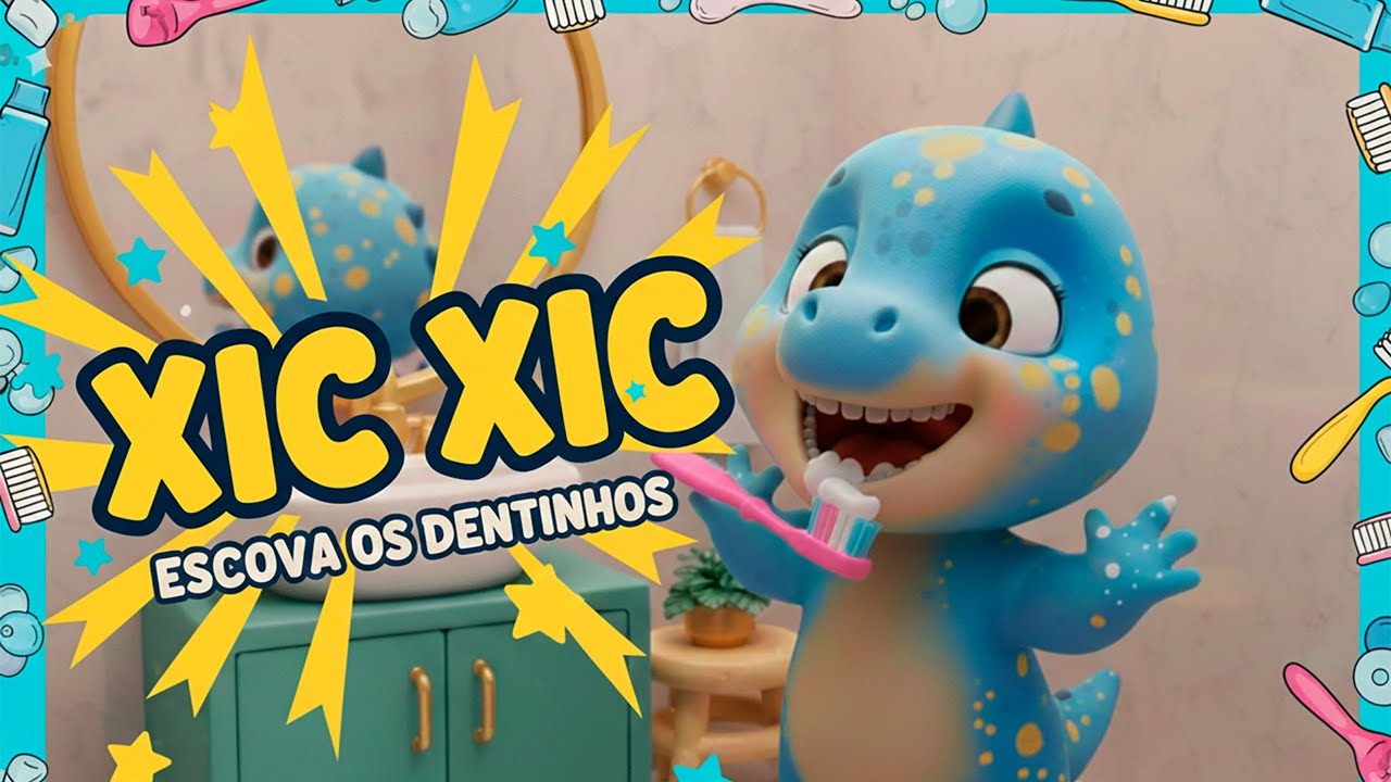 Seu Filho vai Querer Escovar os Dentes Assistindo Isso I Dino  Ensina a escovar os Dentes