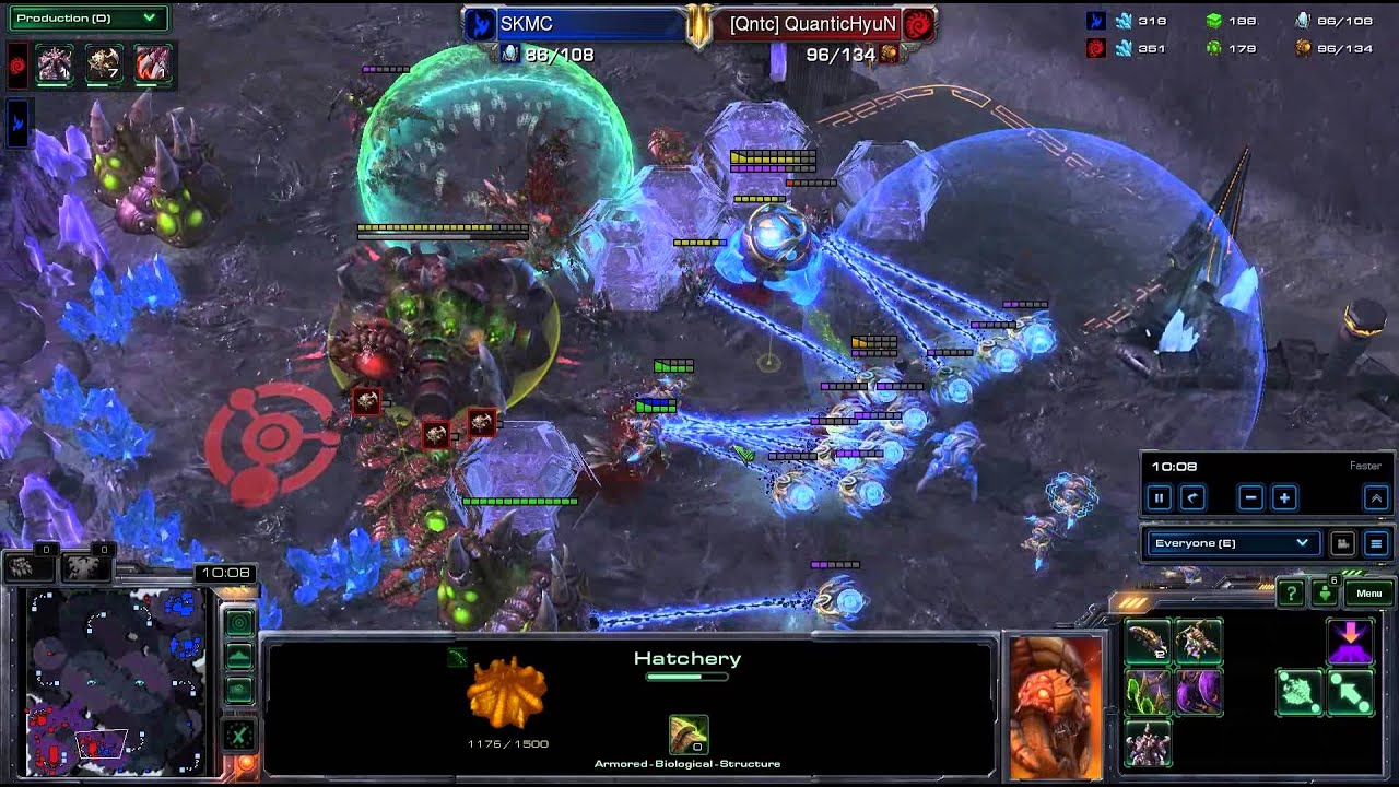 HD Starcraft 2 Hyun v MC ZvP g2