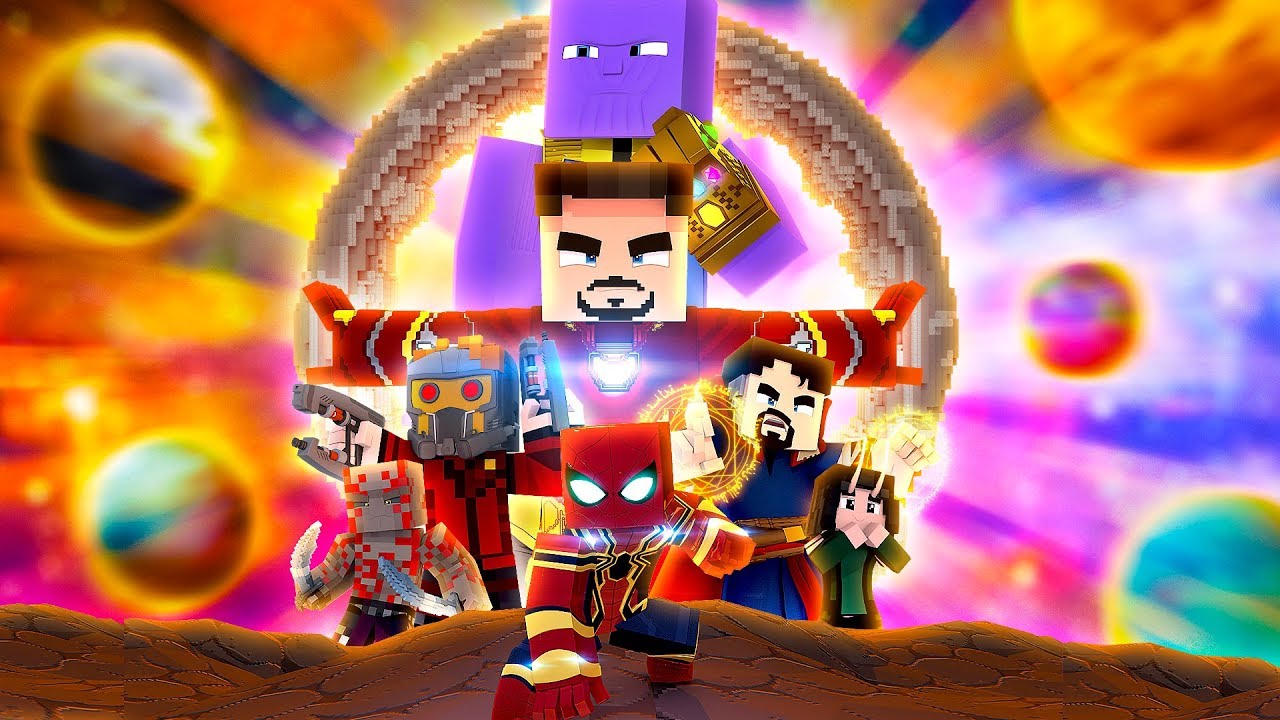 Minecraft: MENINO ARANHA: GUERRA INFINITA - O FILME