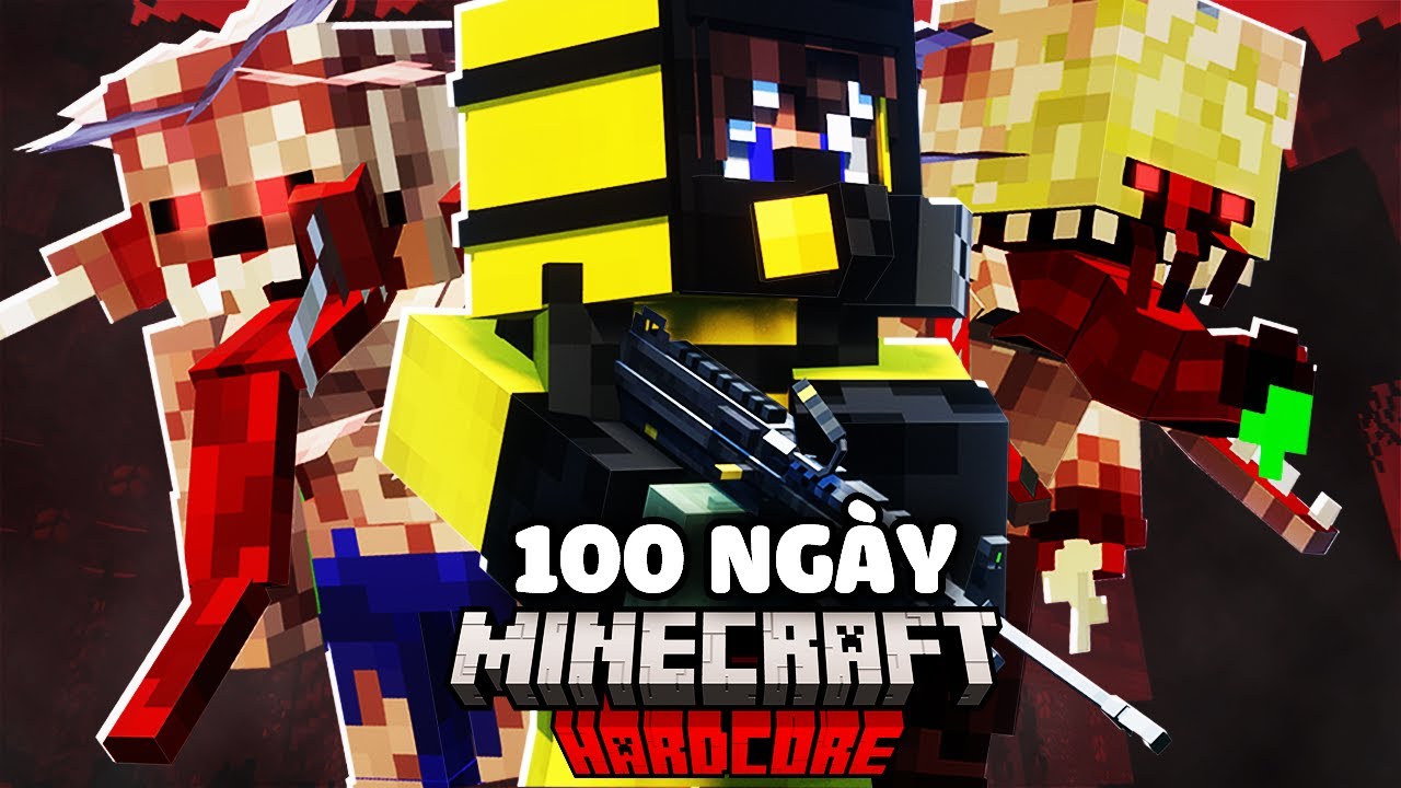 Tóm Tắt Sinh Tồn 100 Ngày Minecraft Đại Dịch Bào Tử Nấm Siêu Khó!