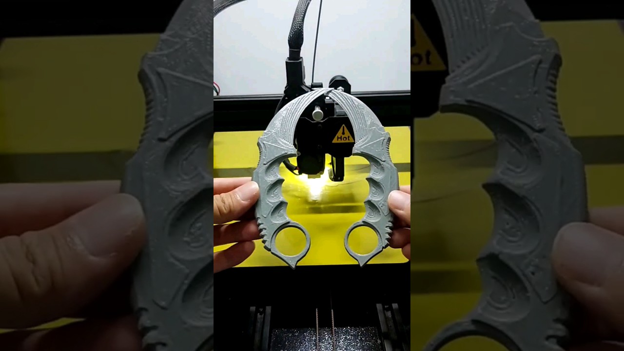 3d printed Karambit Knife 🔪 #3dprinting #3dprint #diy #amazing #shorts #viral #karambit #knife #best