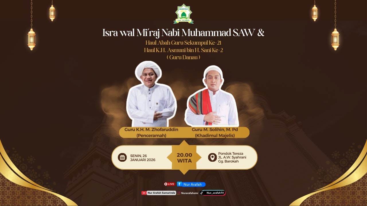 LIVE Isra Mi’raj Nabi Muhammad SAW | Haul Guru Sekumpul ke-21