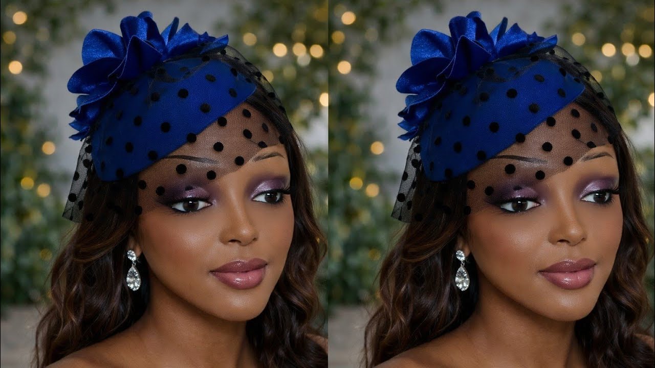 HOW TO MAKE THIS BLUE POLKA DOT PILLBOX FASCINATOR