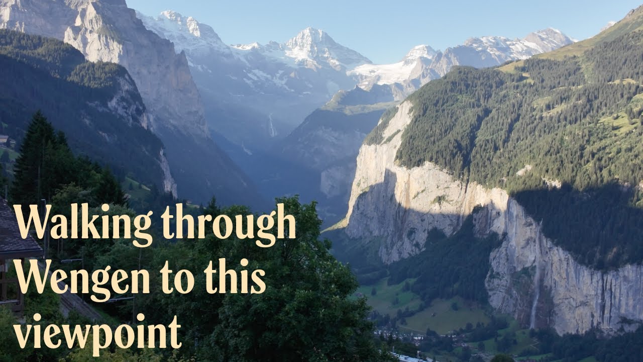 Wengen, Switzerland - Walking through a Swiss Mountain Village