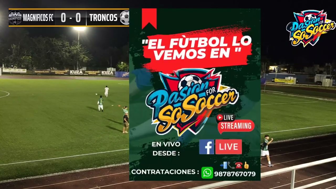 Liga tercera fuerza isla Cozumel Magnificos fc 🆚 troncos 
