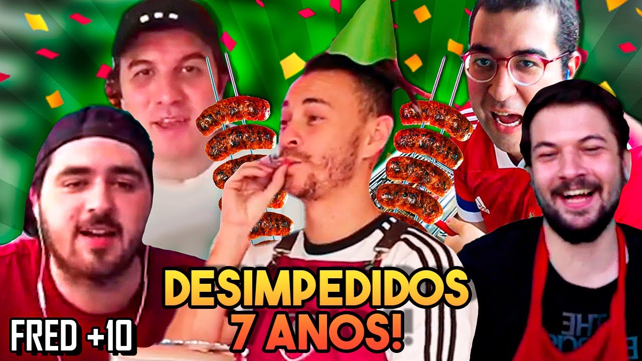 Churras de aniversário do Desimpedidos