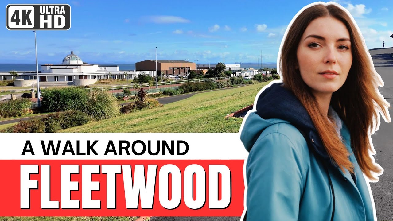 Morning walk around Fleetwood in Lancashire | 4K 60FPS ASMR