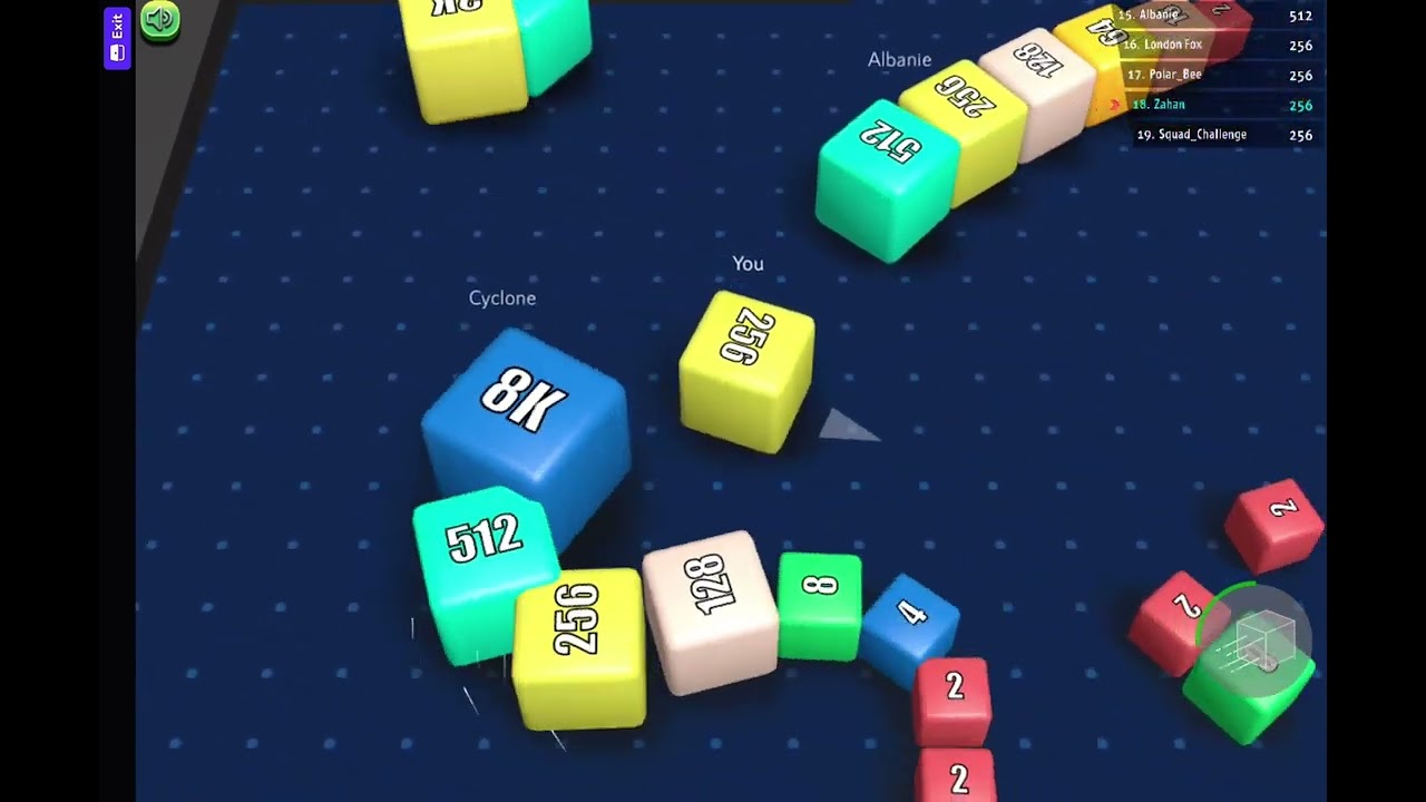 Cubes2048.io 2 to 2k