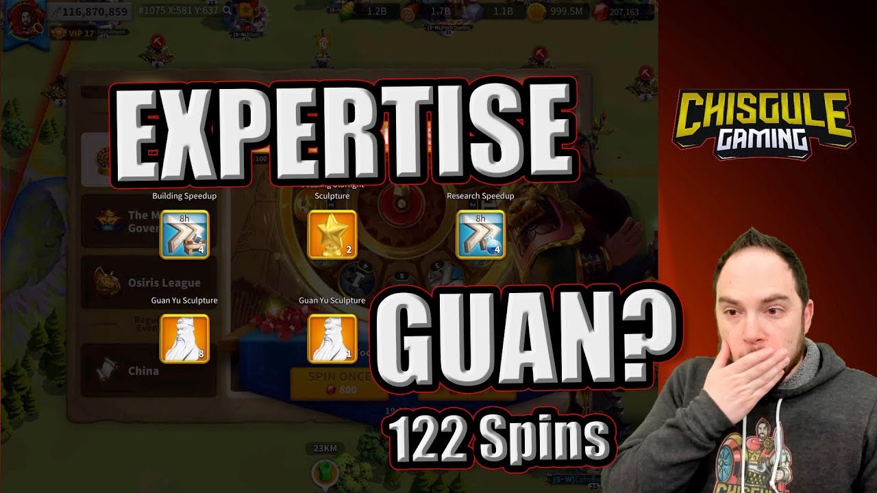 Spinning Guan Yu Wheel of Fortune - Should we go for the expertise?  | Rise of Kingdoms