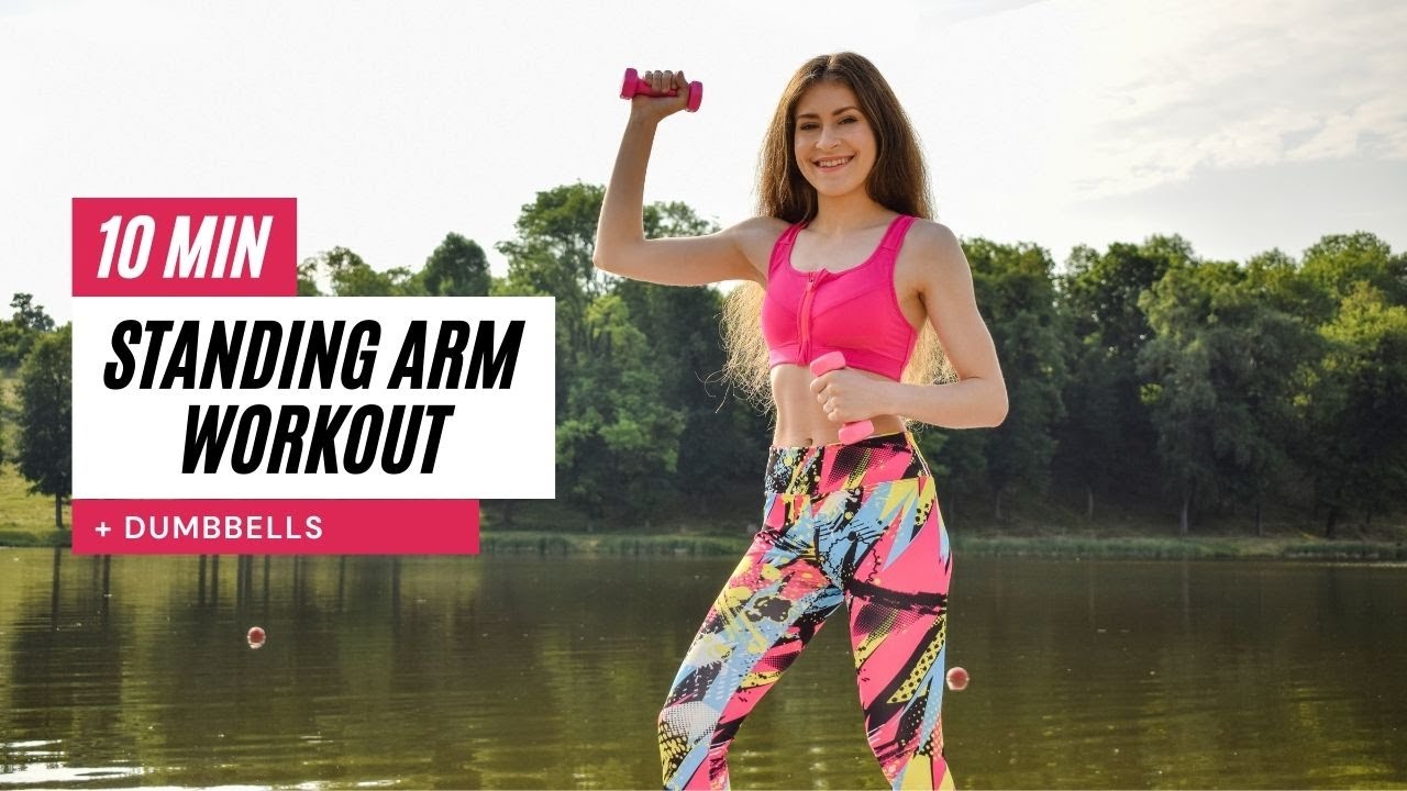 10 MIN STANDING ARM WORKOUT | OLIA KOSHIVKA | With Dumbbells | Target Your Arms, Shoulders & Back