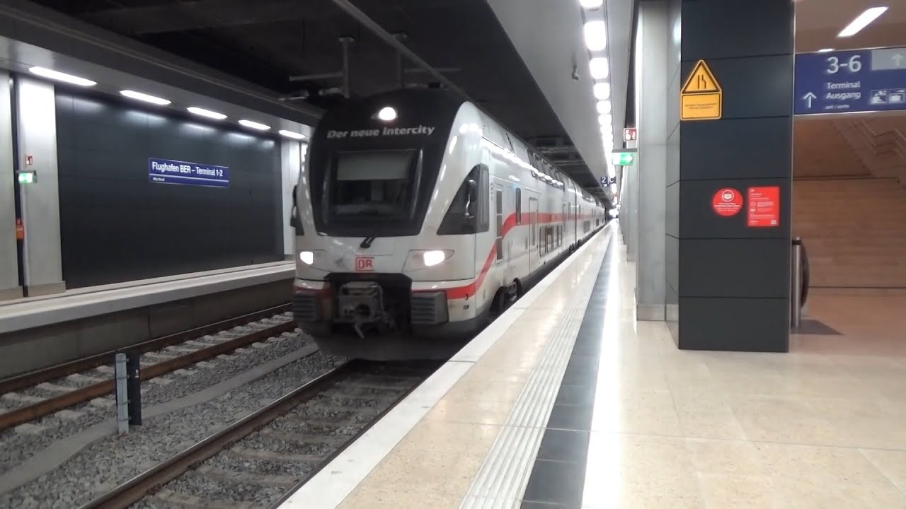 Zugverkehr am Flughafen BER Terminal 1-2