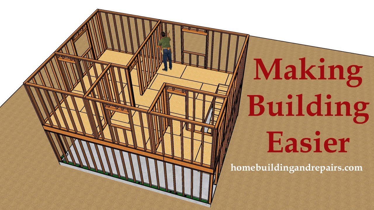 Как построить гараж на две машины размером 20 на 26 футов с небольшой квартирой — обучающая серия...