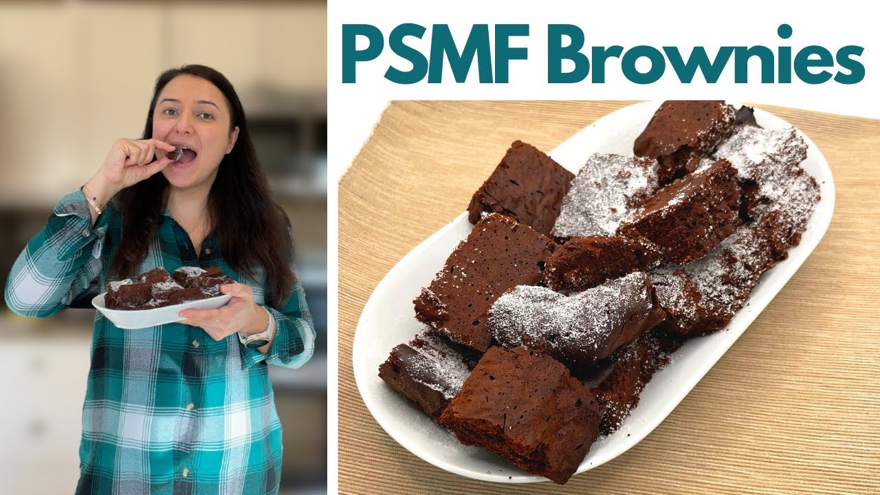 3 Ingredients PSMF Brownies | 0 Carb Keto friendly
