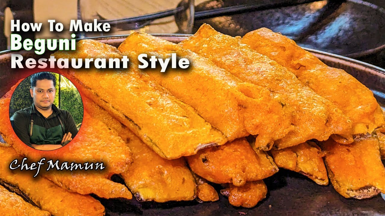 এখন আর বলতে পারবেন না বেগুনি বানানোরএক ঘন্টা পর মচমচে থাকে না || spicy eggplant tempura.