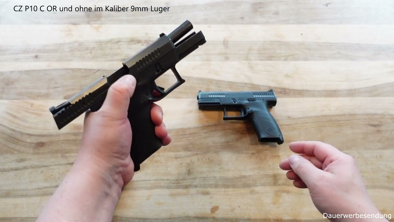Vorstellung CZ P10 C OR und ohne im Kaliber 9mm Luger