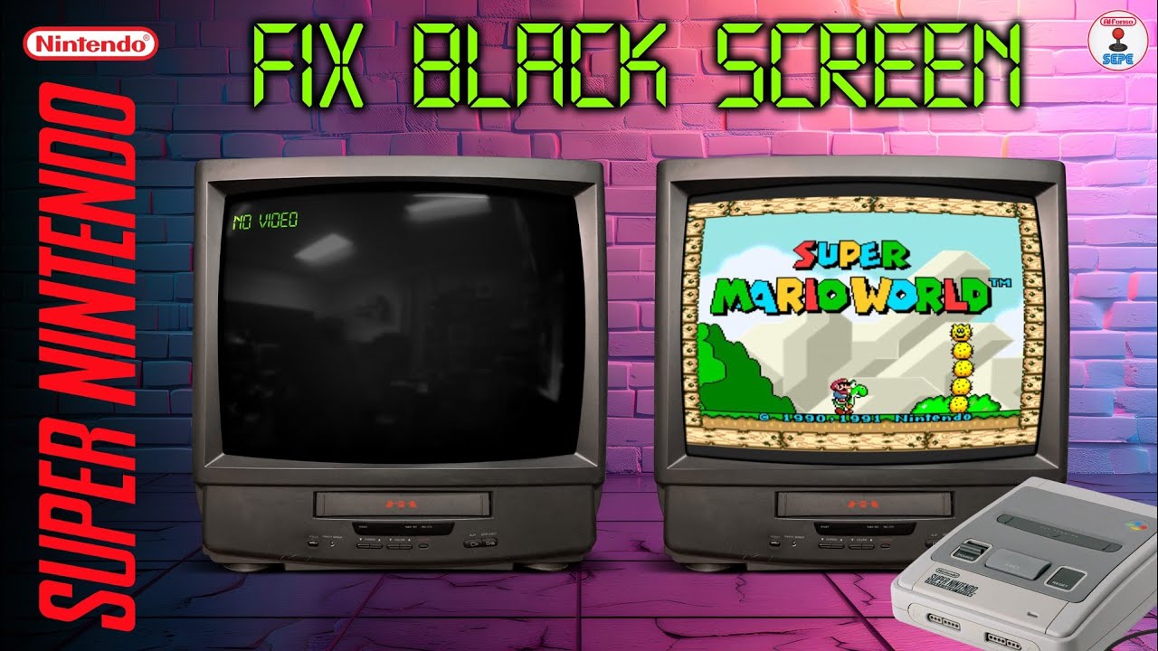 Super Nintendo problema schermo nero