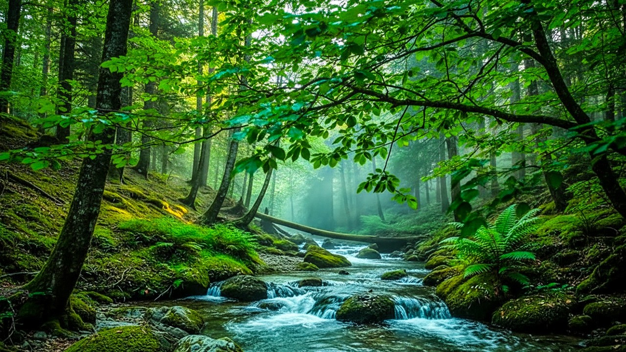 Fantastic Melodies of Nature, Harmonious Birds Chirping, Stream Sounds, Relaxing Forest Sounds