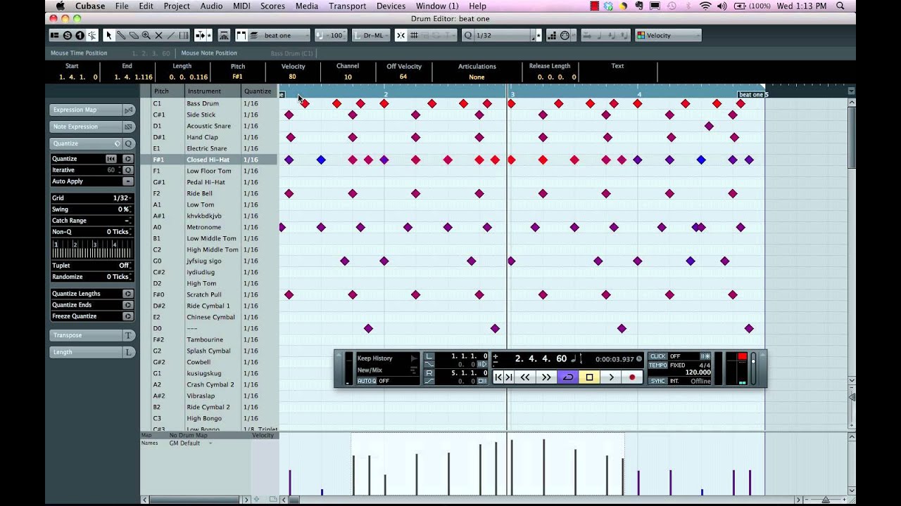 MIDI Drum Editor
