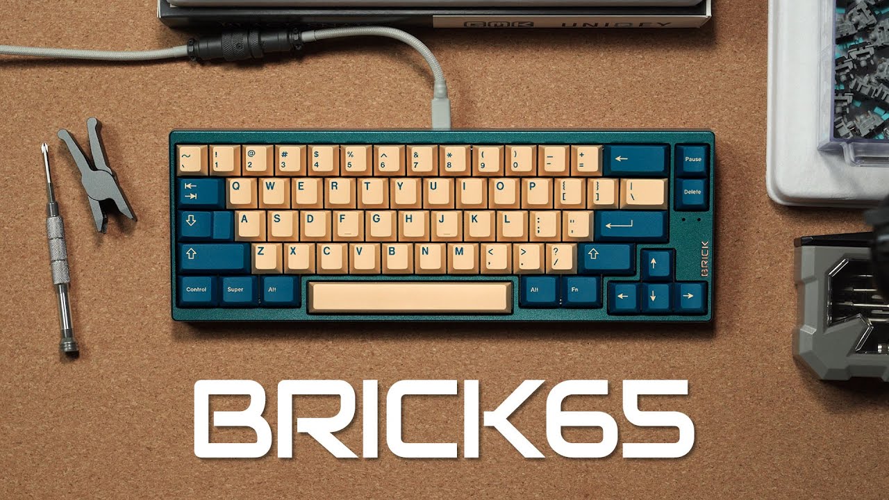 Custom Keyboard Build & Typing - BRICK 65 Copper Bottom