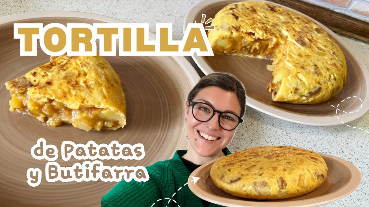 TORTILLA DE PATATAS ESPAÑOLA con BUTIFARRA *Tortilla DE PAPAS*