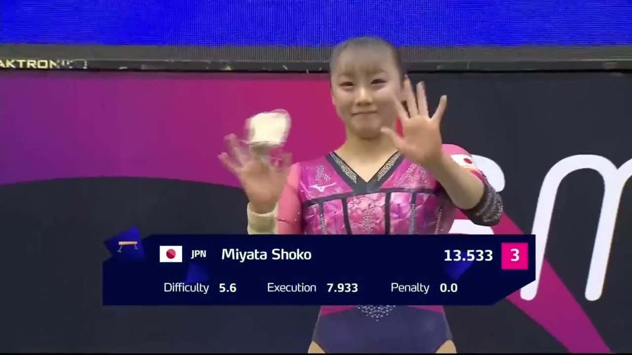 Miyata Shoko (JPN) [BB 13.533🥉] 2026 Baku World Cup_WAG Balance Beam Final