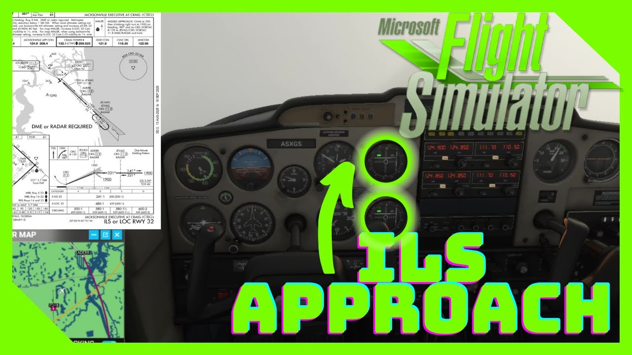 Microsoft Flight Simulator | Как выполнить заход ILS | Cessna 152 | Комментарий | Учебник