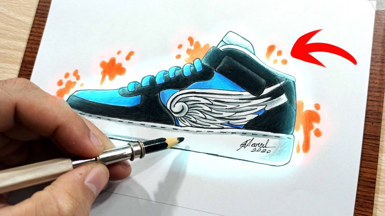 COMO DESENHAR FÁCIL O TÊNIS ANGELICAL