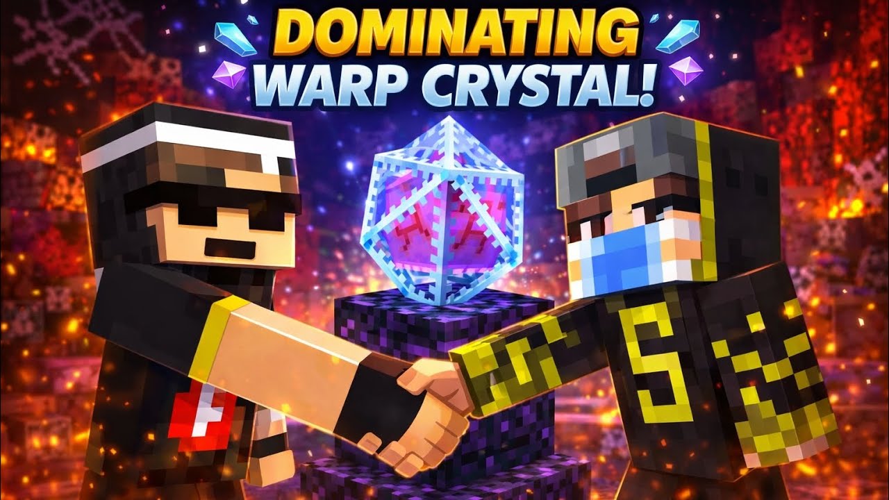 I Dominate Warp Crystal In Battlepie 🔥 @YesSmartyPie Minecraft Server 