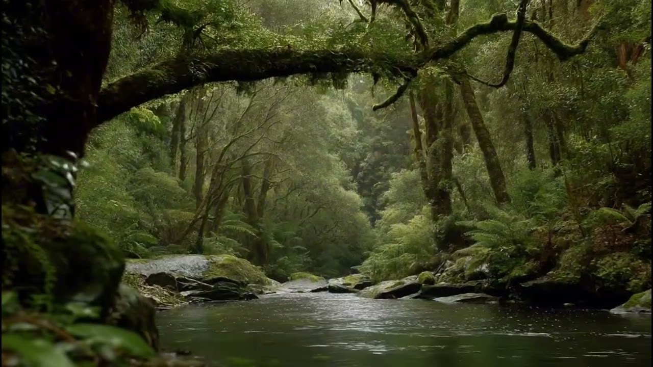 3 Hours of Forest River Sounds for Sleeping 🌿 Peaceful Nature Ambience,  Focus