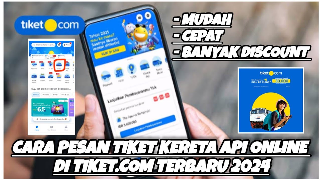 CARA PESAN TIKET KERETA API DI TIKET.COM TERBARU 2024