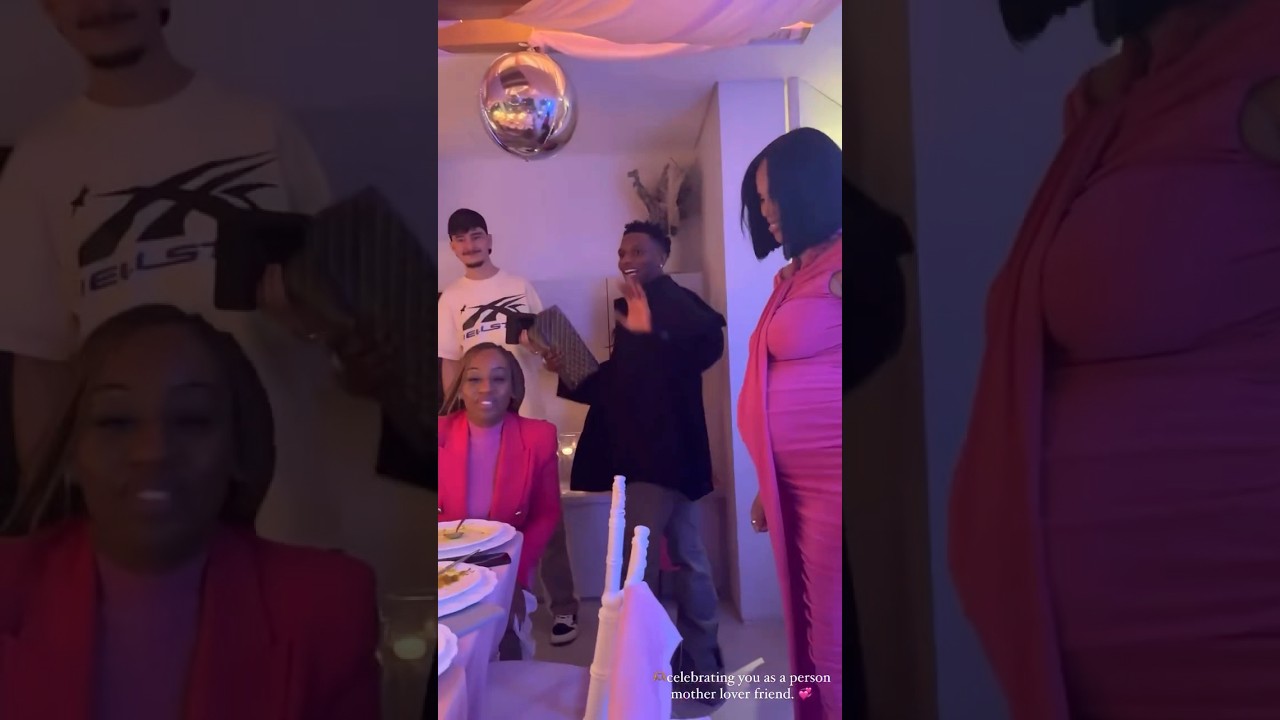 Wizkid out for his wife, Queen Jada P birthday celebration!