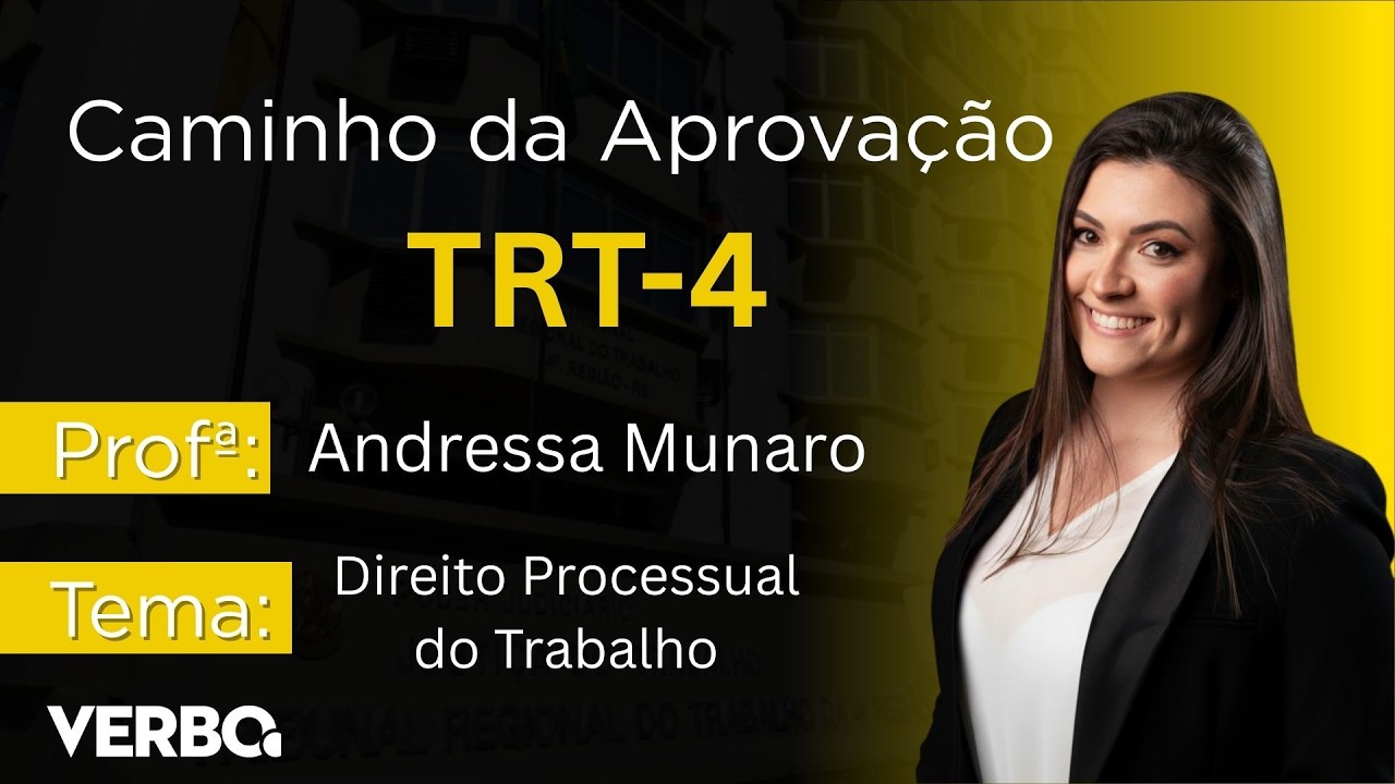 TRT-4 Aulas Gratuitas - 01 - Direito Processual do Trabalho