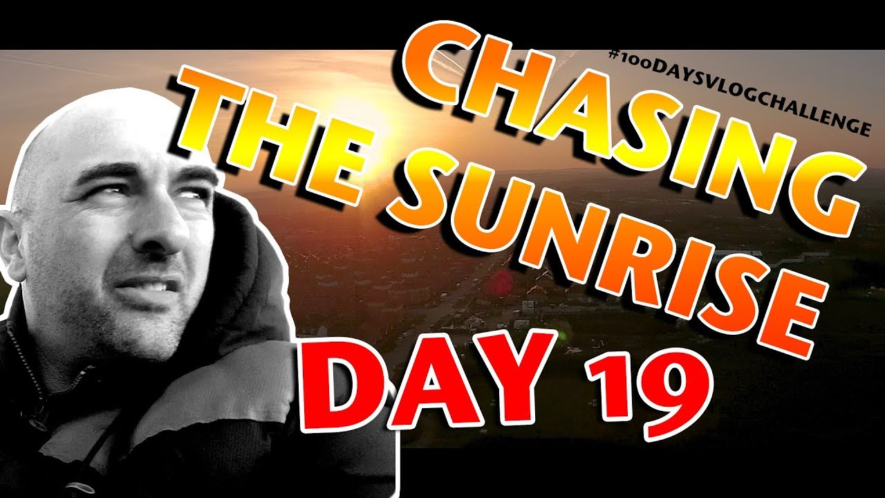 Sunrise over Aylesham in Kent film by a Drone - 100DaysVlogChallenge