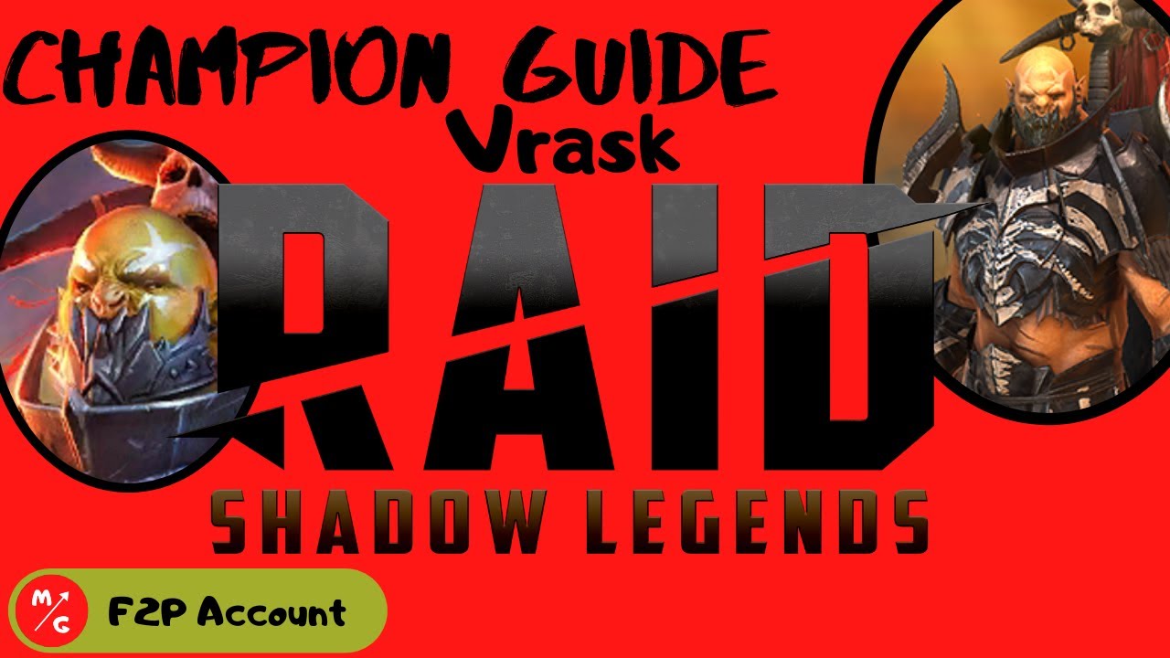 [F2P] | VRASK Raid Shadow Legends Champion Guide | Massive Healer | Use this Epic!